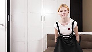 Russian ginger teen Felenk Roka first time masturbating