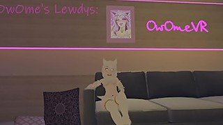 hot Virtual Angel has fun with her new toys (loud moaning and pov) in vrchat