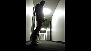 Naked in my apartment hallway with a vibrating ring!