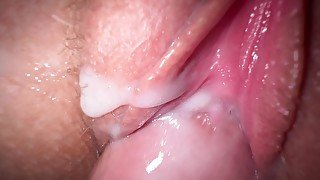 Secret Close up fuck with teen stepsister, tight creamy pussy