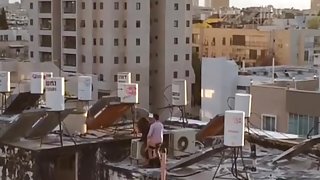 Israeli fuck on roof