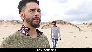 A Hot Latino Stud Gets His Cock Sucked By The Beach