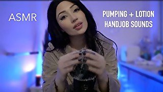 ASMR WET CREAMY SOUNDS 😛 LOTION ON CONDOM MIC 💦🧴 PUMPING, HEAD MASSAGE