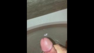 Solo shower session/big nut with moan