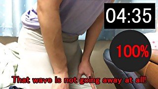 ASMR "Pee holding challenge" desperate wetting a diaper, shorts, and leggings.