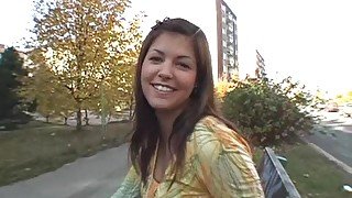 Amateur brunette babe Lucy - Public Invasion hardcore POV