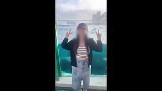 [POV] Katsuura trip #2 Just before going out from the hotel ♡ Daily video of a real flirty amateur c