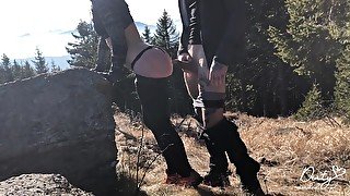 Horny Girl In Sport Leggings Gets Fucked On Hiking Trail - Teaser Video