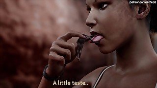 A Little Break with Lara Croft [Giantess Animation Teaser]