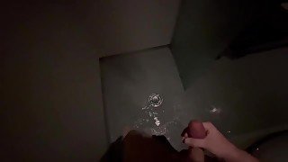 Masturbating in changing room after spa