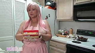 Busty Samantha38g Baking A Cake With Tits Ou