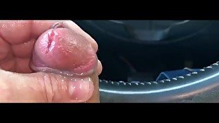 Edging cock dripping with lots of precum