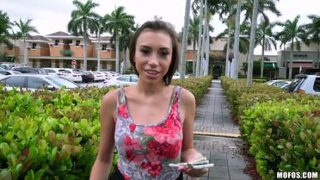 Sex-Obsessed Amber Fucked Outside