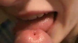 Close up homemade blowjob video with my appetizing girlfriend