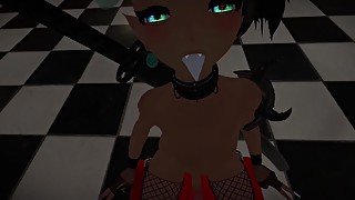 VR Femboy Rides a Dildo and then Lets You Cum Inside