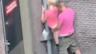 People having sex on the street (The Netherlands).