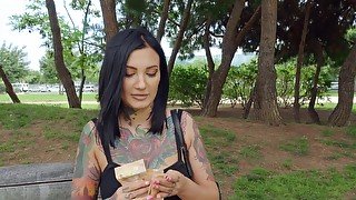 Little lady Adel Asanty agrees to outdoor public fucking for pay