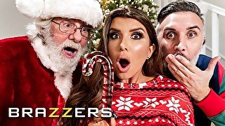 Brazzers - Santa Claus Gets Tied Up On A Chair & Watches Gorgeous Romi Rain Riding Her Man's Cock