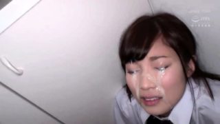 Adorable Japanese schoolgirls pounded rough and facialized