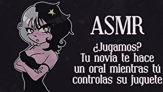 ASMR Español 🖤  Tu novia te reta a un jueguito