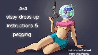 Audio: Sissy Dress-Up Instructions & Pegging