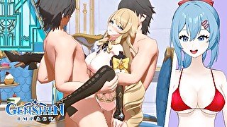 Vtuber Hentai React: "Navia Held Down and Creampied" - Genshin Impact !