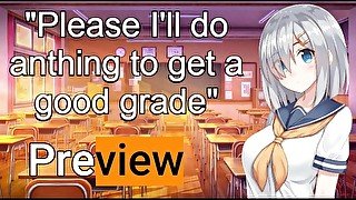 Sexy student will do "Anything" to raise her grade! ASMR JOI PREVIEW