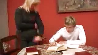 NOT his Mom helps him by Homework