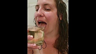 Party Girl Drinks Piss Like A Good Slut