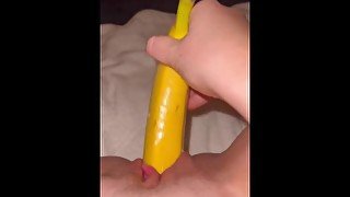 Fucking a Banana to get myself off