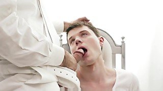 MormonBoyz-Older priest masturbates nervous young Mormonboy