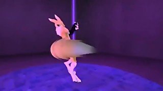 Renamon Pole Dancing