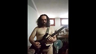 nicola deidda naked playing guitar 1