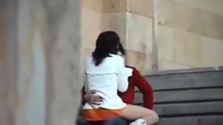 Amateur girls voyeur penetrating in public place