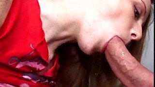 Redheaded teen with perky tits has good sex