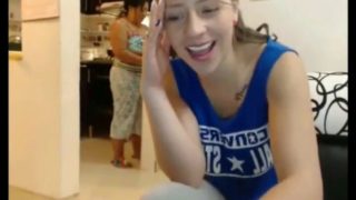 Webcam model got caught by mom  hotfuckwebcams.com