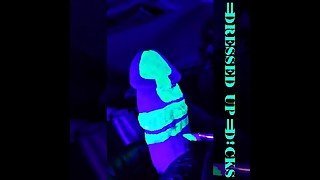 Blacklight Body Painting Snake Dick Cosplay Timelapse