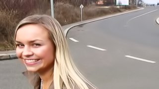 Gorgeous Czech Blonde Amateur Ex Model Takes Dick In Public