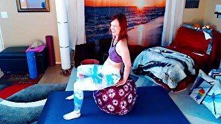 Yoga Ball Workout. Join My Faphouse For More Yoga Nude Yoga Behind The Scenes &amp; Spicy Stuff