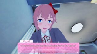 Doki Doki Futa Club: Futa Sayori missed your ass and fucked it hard | Taker POV