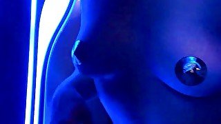 Striptease and masturbation in the solarium sunbathe, come with me?