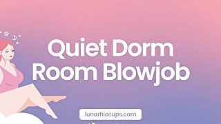 [ASMR] Quiet Dorm Room Blowjob [Audio Roleplay]