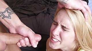 Female with trimmed muff is rammed by her friend at his home