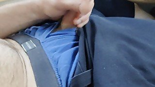 Me strokin in the car with cum shot!