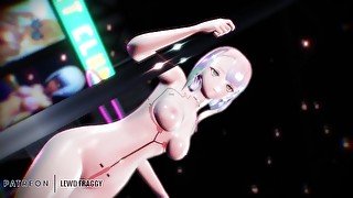 Cyberpunk 2077 - Lucy Pole Dance Action [UNCENSORED HENTAI 4K MMD R-18]