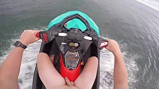 First time jet skiing (NAKED!!)