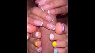 OF latinamala1 colourful footjob