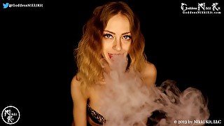 Edging JOI Game Stroke When I Blow My Vape Smoke in your Face by Gentle FemDom Goddess Nikki Kit