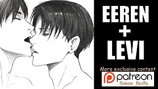 [Yaoi Hentai] Eren Yeager and Levi Ackerman Love Story {M4M Audio ASMR} Attack on Titan Role Play