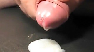 uncut cock Jerk-off sperm extreme close-up ejaculation cum